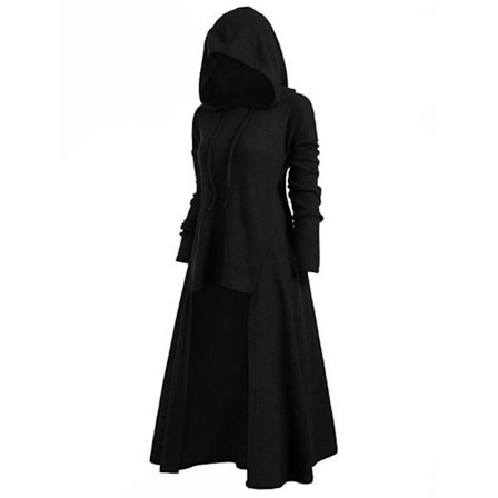 Archer Cosplay Medieval Carnival Kostymer Vintage Oversize Hoodie Party Vestido Huvklänning För Dam