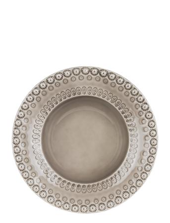 Daisy Soupbowl 2-Pack Home Tableware Plates Deep Plates Beige PotteryJo