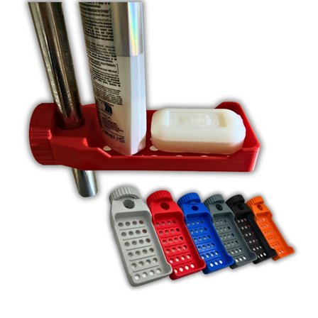 Duschtvålschampohållare enkel installation för 22 mm rör