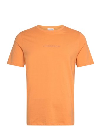 Lindbergh Print Tee S/S Orange Lindbergh