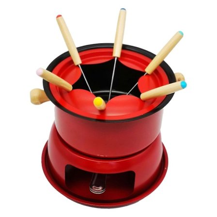 Gjutjärnsfonduegryta Set Lättvikt Mini för Födelsedagsfest Utomhusbröllop