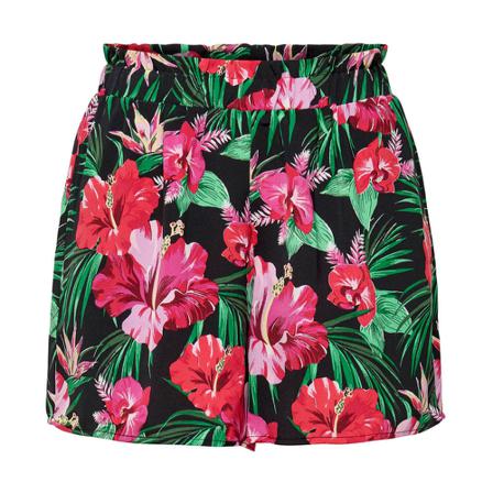Only Olinda PaperTas Korte Broek , Zwart , Dames , Maat: S