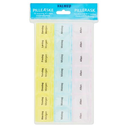 ValMed Pilleæske, Medicin & Pleje, Hjælpemidler, Pilleæsker