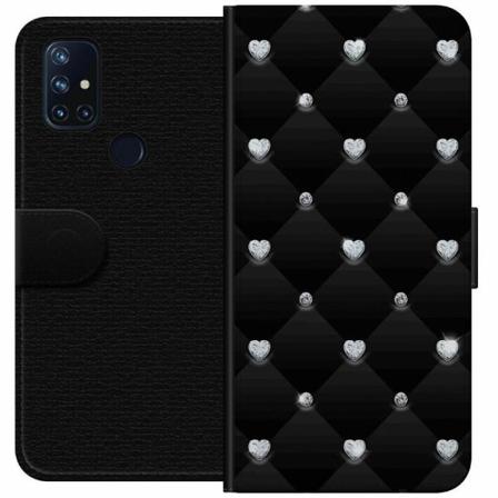 Oneplus Nord N10 5g Plånboksfodral Diamant Hjärta