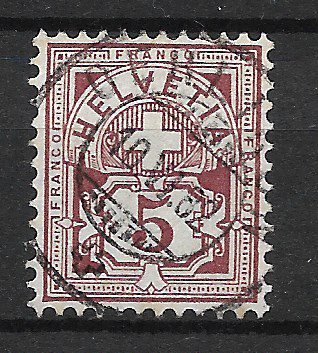 Schweiz 1882 - AFA 59 - Stemplet