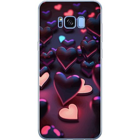 Kompatibelt Mobilskal till Samsung Samsung Galaxy S8 Midnattshjärtan