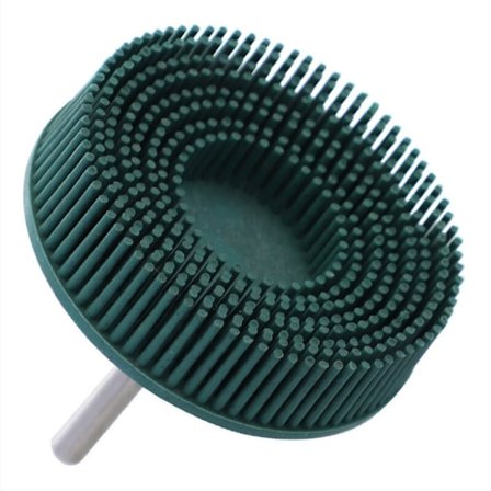 Slipende børste gummi gummi mørkegrønt poleringshjul for rust