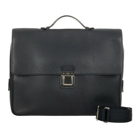 Louis Vuitton Vintage, Pre-owned Taiga Vassili PM Zwart, Dames, Maat:ONE Size