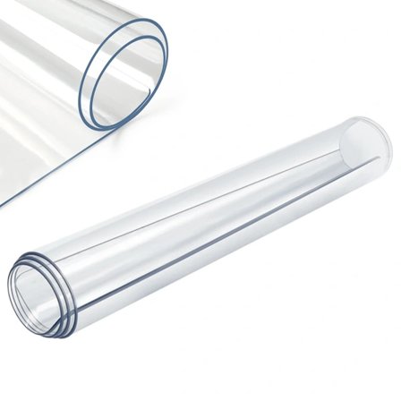 Transparent Bordskydd, Värmebeständigt 2,0 mm Tjock PVC-plastmatta för Matbord, Skrivbord, Soffbord, Vattentätt, Lätt att Rengöra