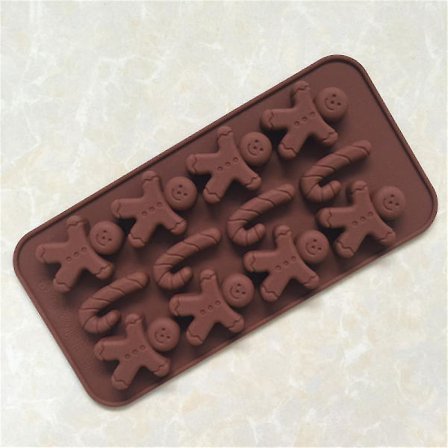 (2st)Christmas Cane-Snowman Form Form 12 Hål