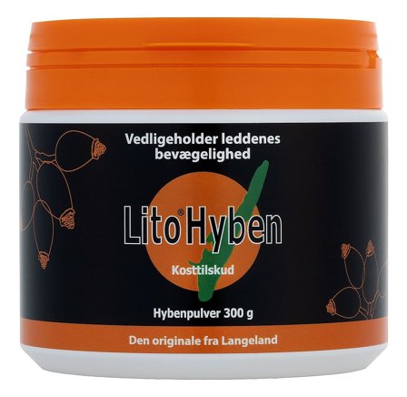 Hyben Vital Lito Hyben Pulver Vegetabilsk 300 g, Helse & Madvarer, Ingredienser, Hyben