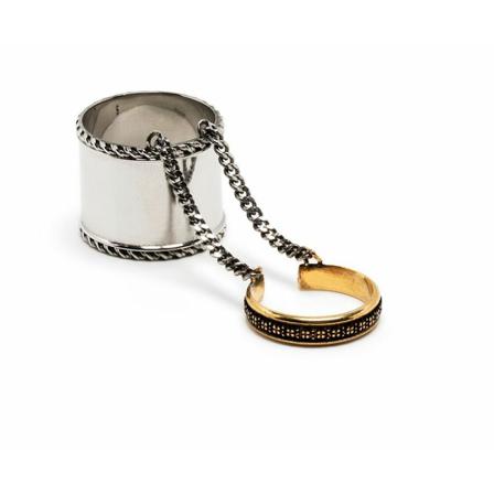 Alexander McQueen Rings , Grijs , Dames , Maat: M
