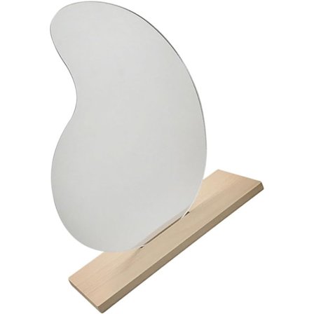 Makeup spejl til skrivebord, uregelmæssig akryl, enkeltsidet, bordpladespejl, bærbar makeup spejl, brusebadsspejl