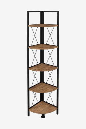 VCM - Hjørnehylde Insasi 5 - Brun - Hylder & opbevaring - Fra Homeroom