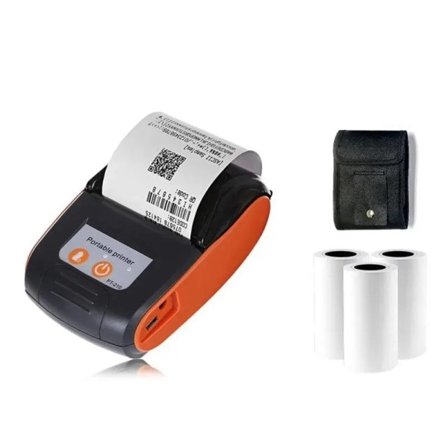 Mini Thermal Kvittering POS Skriver Trådløs Bluetooth 58mm Bærbar Billett Bill IOS Android Faktura Business Detaljhandel Med 3 ruller