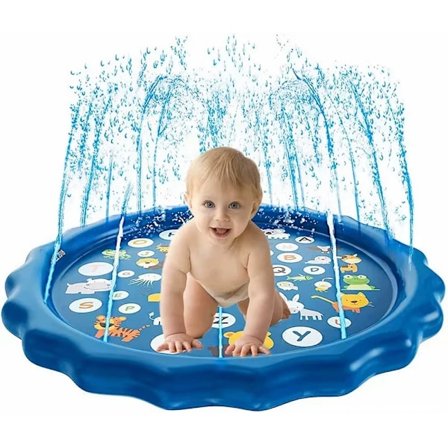 170 CM PVC Stänk sprinkler Duda Barn Vatten Matta Sommar Uppblåsbar Vatten Spray Pad Utomhus Spel Leksak Gräsmatta Sim Pool Matta