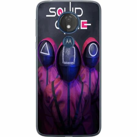 Motorola Moto G7 Power Genomskinligt Skal Squid Game