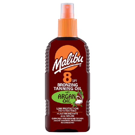 Malibu Bronzing Bronzing Oil With Argan Oil Spf8 200Ml