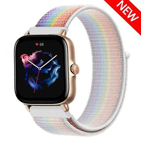 20 mm 22 mm watch för Amazfit Gts/2/2e/4/3/mini Gtr 4/2/3/ pro 47 mm Stratos 3 nylon Pulseira Correa Amazfit bipsband