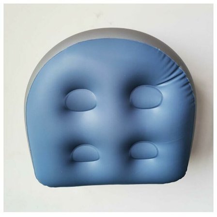 Multifunktionel siddepude oppustelig vandtæt pude massage bademåtte blød ryglæn til bad 2 stykker blå