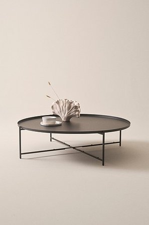 Jotex - Soffbord ø 110 Cm Järn Matt svart TRAYSON - Köp Soffbord hos Jotex