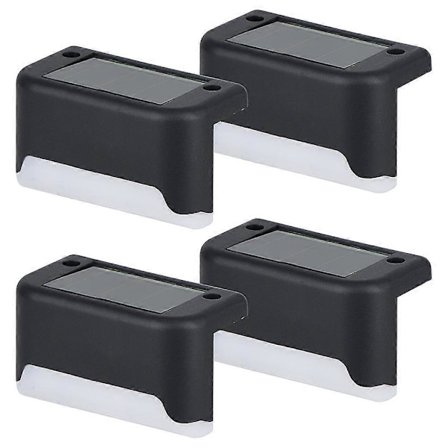 Effektiv Utomhusbelysning Trådlös (4-pack) SOLCELLER Svart Varm