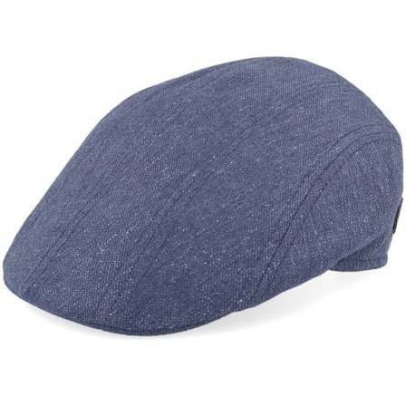 MJM Hats - Blå flatcap Keps - Maddy 51 Silk Blue Flat Cap @ Hatstore