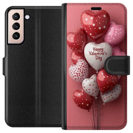 Kompatibelt Lommeboketui til Samsung Samsung Galaxy S21 Valentinsballonger