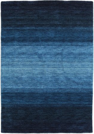Petit Gabbeh Rainbow Tapis - Bleu 140X200 Laine, Dans Un Style Moderne