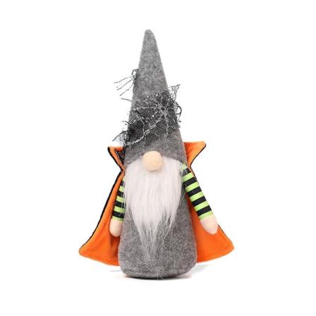 Svensk Tomte Gnome Halloween-dekorasjoner Skandinavisk Gnome Tomte Nisse Plysj Håndlaget Hexe Statue Feriefest Dekorasjoner Type B
