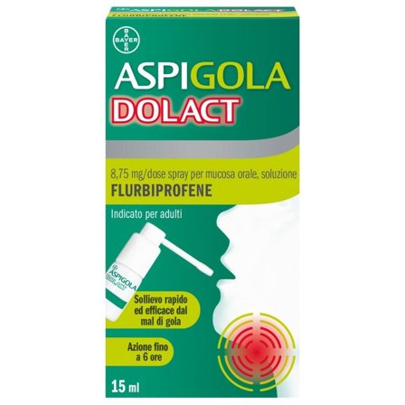 Aspi Gola Dolact Spray Antinfiammatorio e Antidolorifico per Mal
