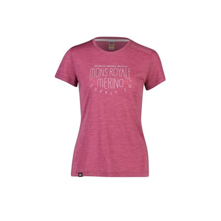 Mons Royale Women's Vapour Tee Women short-sleeved sweaters Pink XS