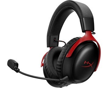 HyperX Cloud III S Wireless Black-Red - Fyndvara - HyperX Cloud III S - Trådlösa gaminghörlurar