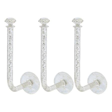 3 stk Håndklekrok Håndkle Hår Wrap Hår Tau Organizer Ornamenter Kroker Scrunchies Holder 11x5cm 11x5cm