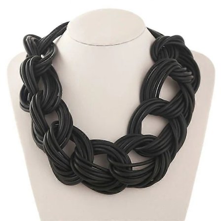 /EA/Nytt Håndlaget Damehalskjede Gotisk Stil Klesstilbehør Vintage Klassiske Chokers Halskjeder Unik Silikongummi Tau Kjede(7)