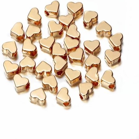 Perler Hjerteperler 120STK GULL 120STK GULL