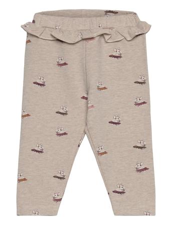 Pants Aop Sweat Beige Minymo