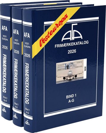 AFA - Vesteuropa 2026 - Bind I+II+III - Frimærkekataloger