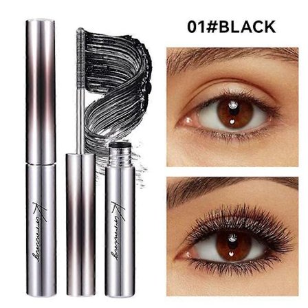 Metalltryllestav Mascara, Sterk Krølltang-effekt, Vanntett Tubing Mascara Volum og Lengde, Langvarig Smudge-Proof Non-Clumping Fiber Lash Extensi