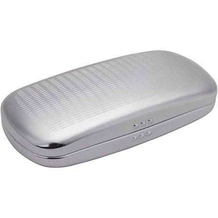 Sølv Solbriller Etui Stripete Aluminium Hard Shell Metall Briller