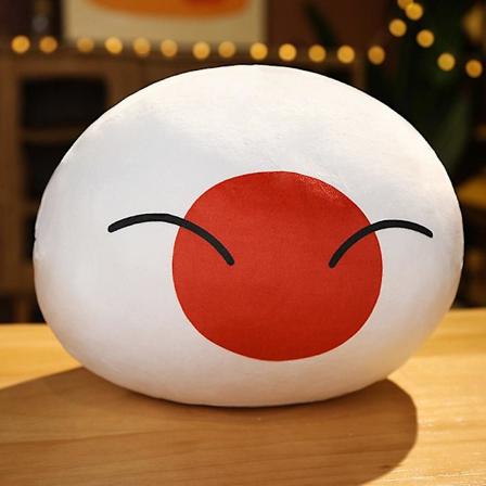 30 cm Polandball Plussjdyr, Myk Anime Country Ball Plussj Pute, Gave til Barn Japanese ball A
