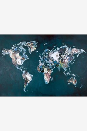 Malerifabrikken - Juliste Haute couture world - Sininen - Julisteet - - Homeroom