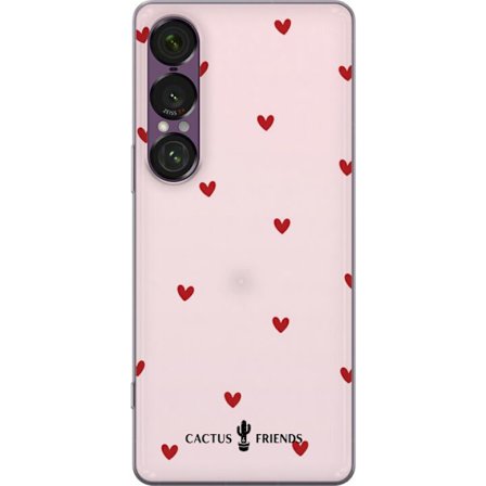 Kompatibelt Mobildeksel til Sony Sony Xperia 1 VII Cactus and Friends – HeartSprinkle