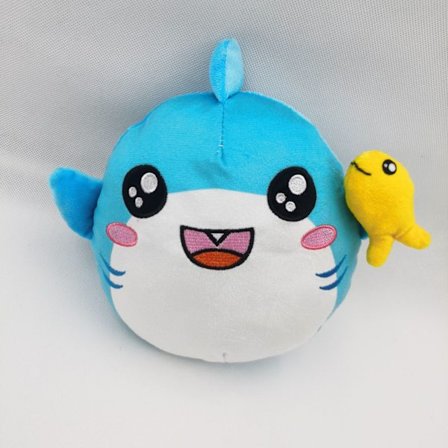 Lankybox plysch leksak Shark + Little Fish