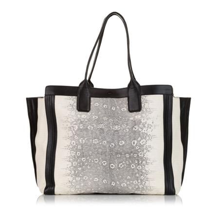 Chloé Pre-owned Pre -owned Allison Leather Tote Taske Hvid, Dame Vintage Tasker, Størrelse: ONE Size