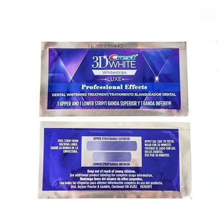 3D White Tannblekingsstrips Professional Effects Bleker Tenner, White Luxe 10 par