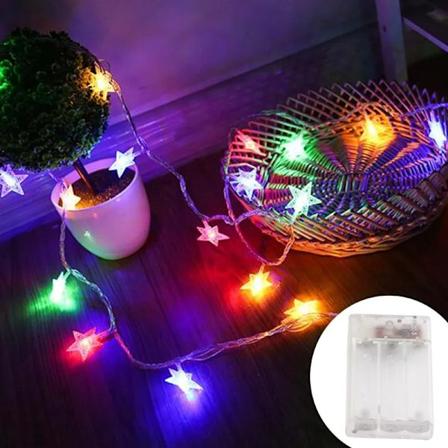 Led Streng Lamper Udendørs Stjerne Kæde Lys Girlande Lys Pære Fe Lys Fest Hjem Bryllup Have Jul Indretning Multicolor 1.5M 10 LED