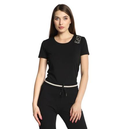 Emporio Armani Ea7, T-shirt Zwart, Dames, Maat:S