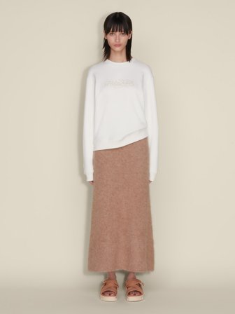 Holzweiler Evoke Embroidery Crew - Ecru - Women's - XS