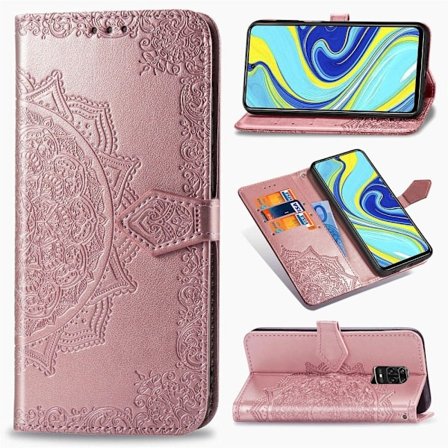 Mandala Xiaomi Redmi Note 9 Pro Max / 9 Pro / 9s Flip Fodral - Roséguld